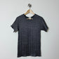 Pleated long top | Dark grey