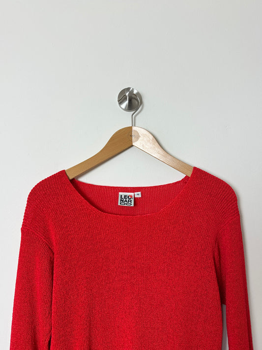 Knitted sweater | Bright Red