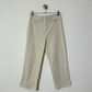 Checked capri trousers | Beige / Off white