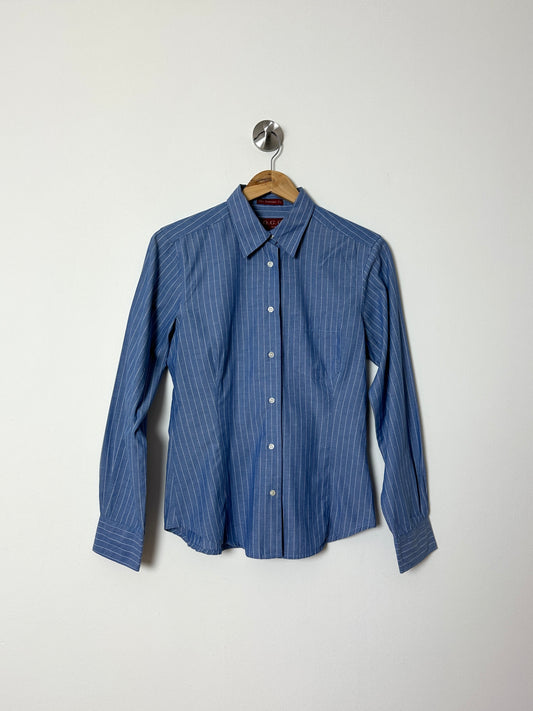 Slim striped shirt | Blue / white