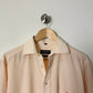Relaxed fit striped shirt | Off white / Orange