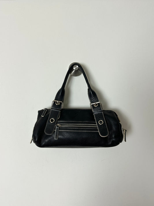 Leather hand bag | Black