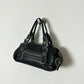 Leather hand bag | Black
