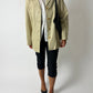 Minimal leather jacket | Soft ecru