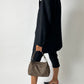 Double-breasted striped blazer | Black