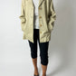 Minimal leather jacket | Soft ecru