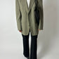 Oversized wool blend blazer | Soft green