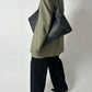 Oversized wool blend blazer | Soft green