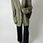Oversized wool blend blazer | Soft green