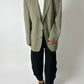 Oversized wool blend blazer | Soft green