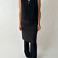 Zip sleeveless vest | Black
