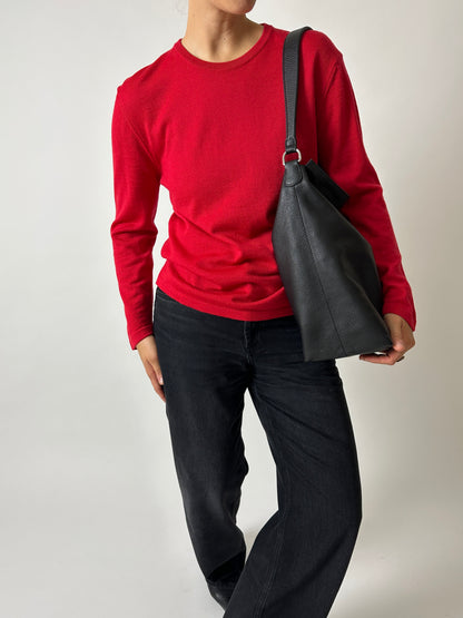 Wool sweater | Red
