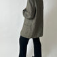 Oversized woven blazer | Black / Beige
