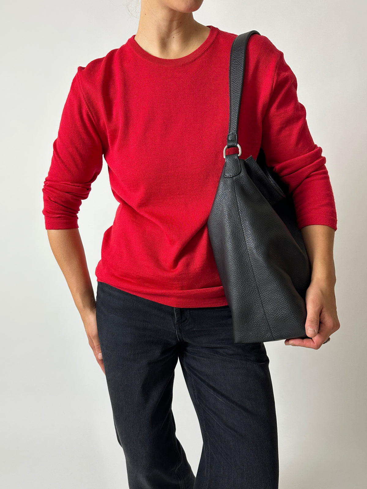 Wool sweater | Red