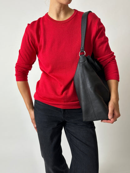Wool sweater | Red