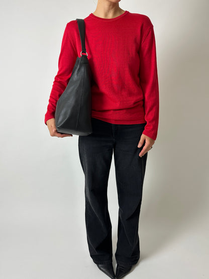 Wool sweater | Red