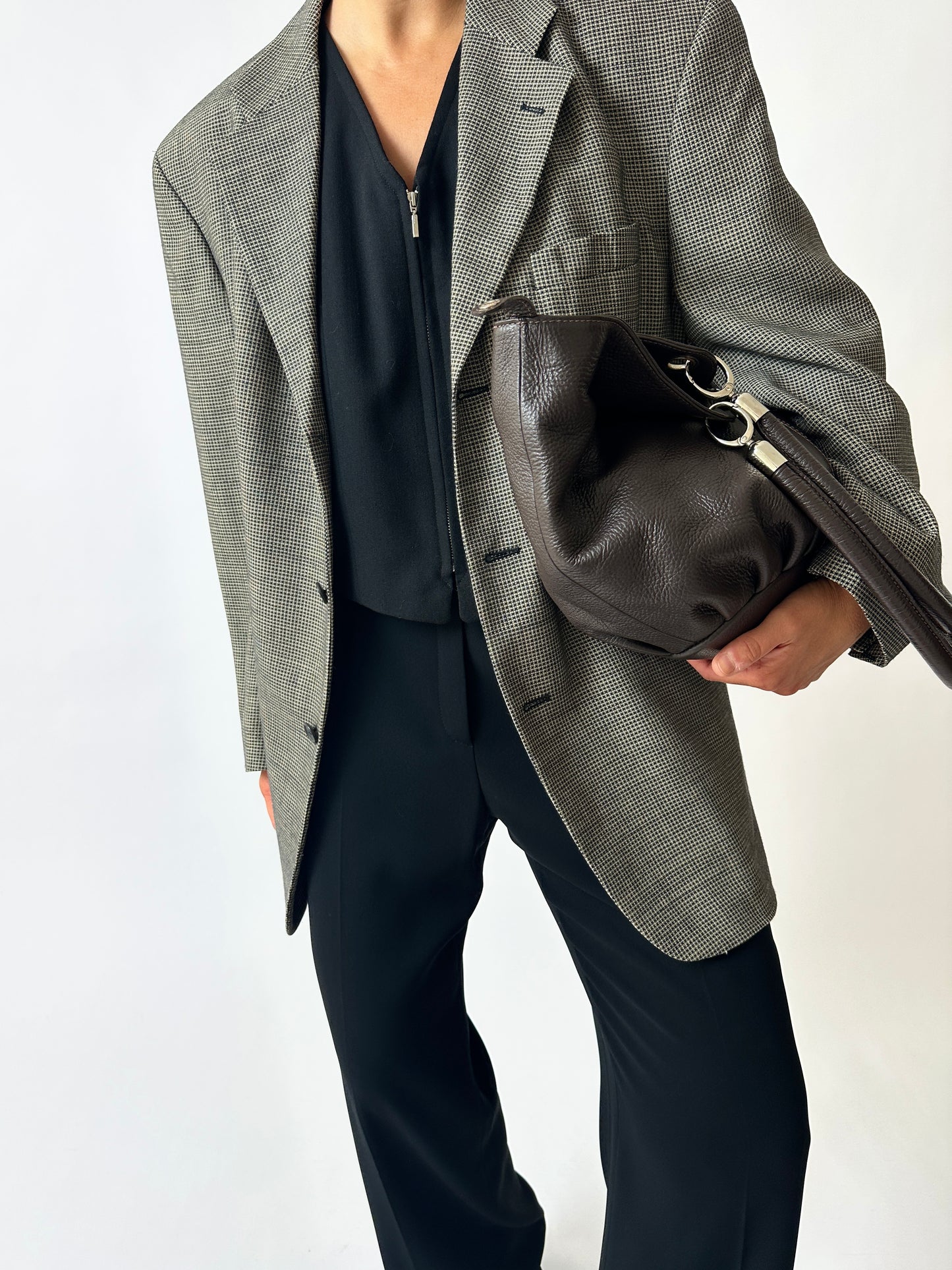 Zip sleeveless vest | Black