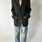 Oversized blazer | Dark grey