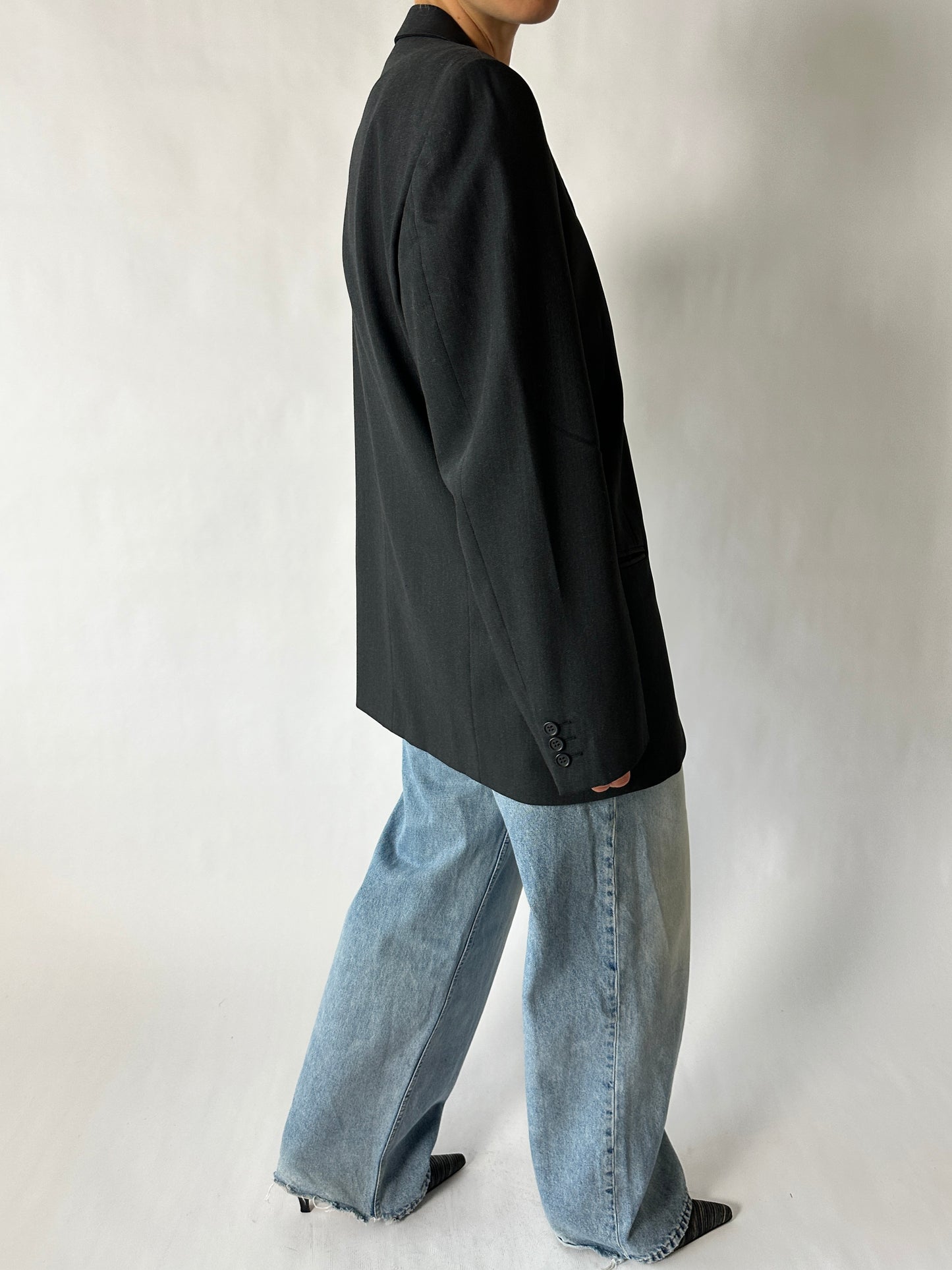 Oversized blazer | Dark grey