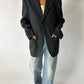 Oversized blazer | Dark grey