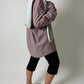 Cotton v-neck sweater | Soft grey
