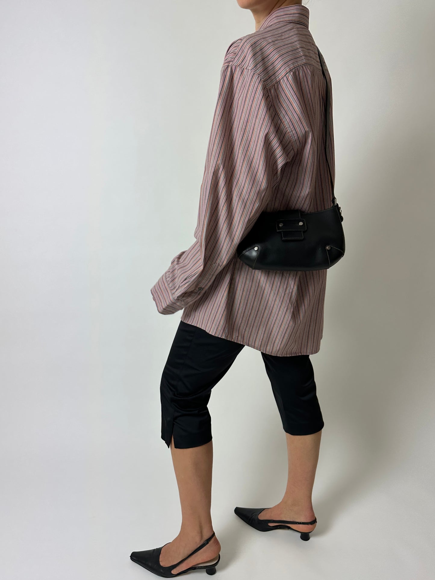 Leather shoulder bag | Black