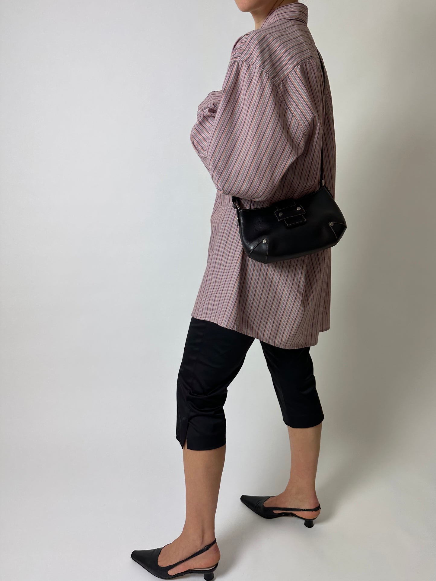 Leather shoulder bag | Black