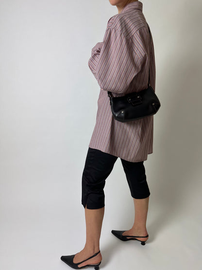 Leather shoulder bag | Black