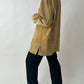 Suede shirt jacket | Camel beige