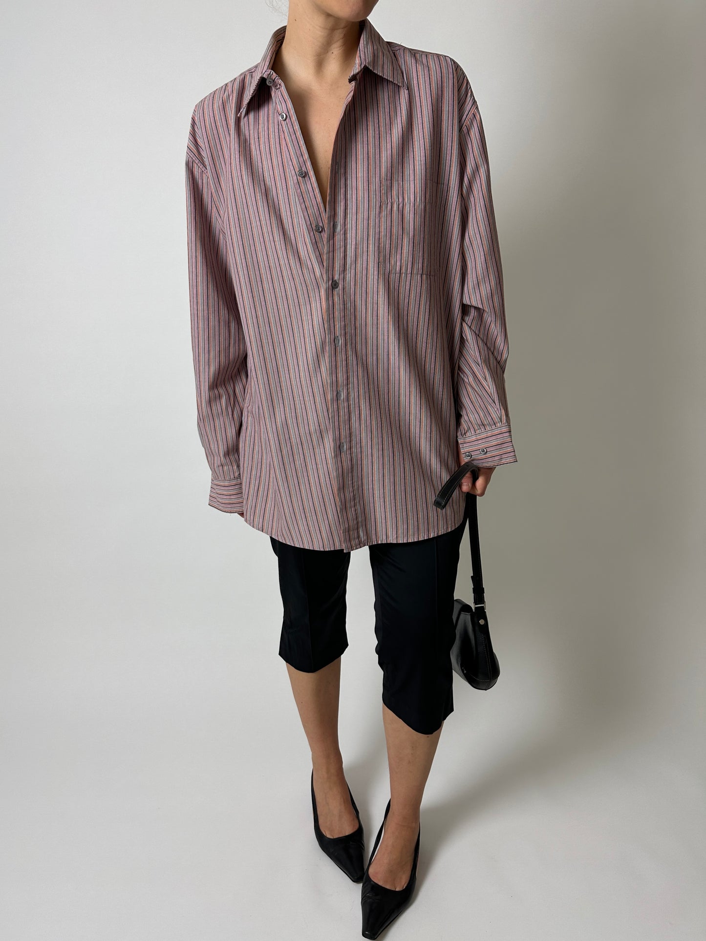 Oversized striped shirt | Multi color