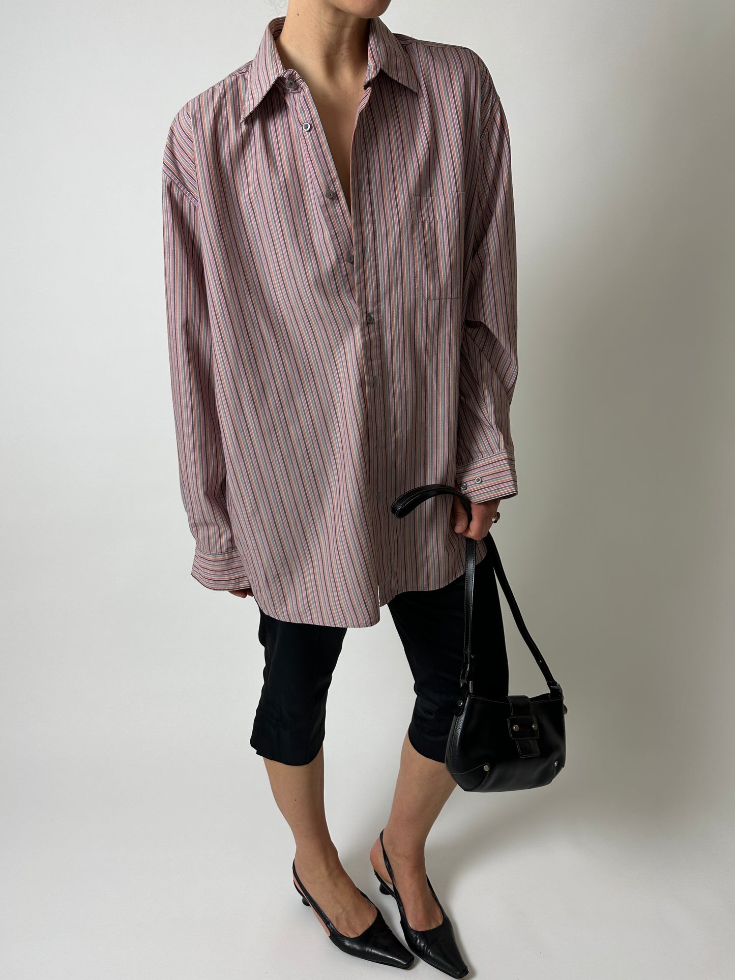 Oversized striped shirt | Multi color