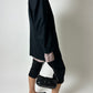 Linen blend blazer | Black