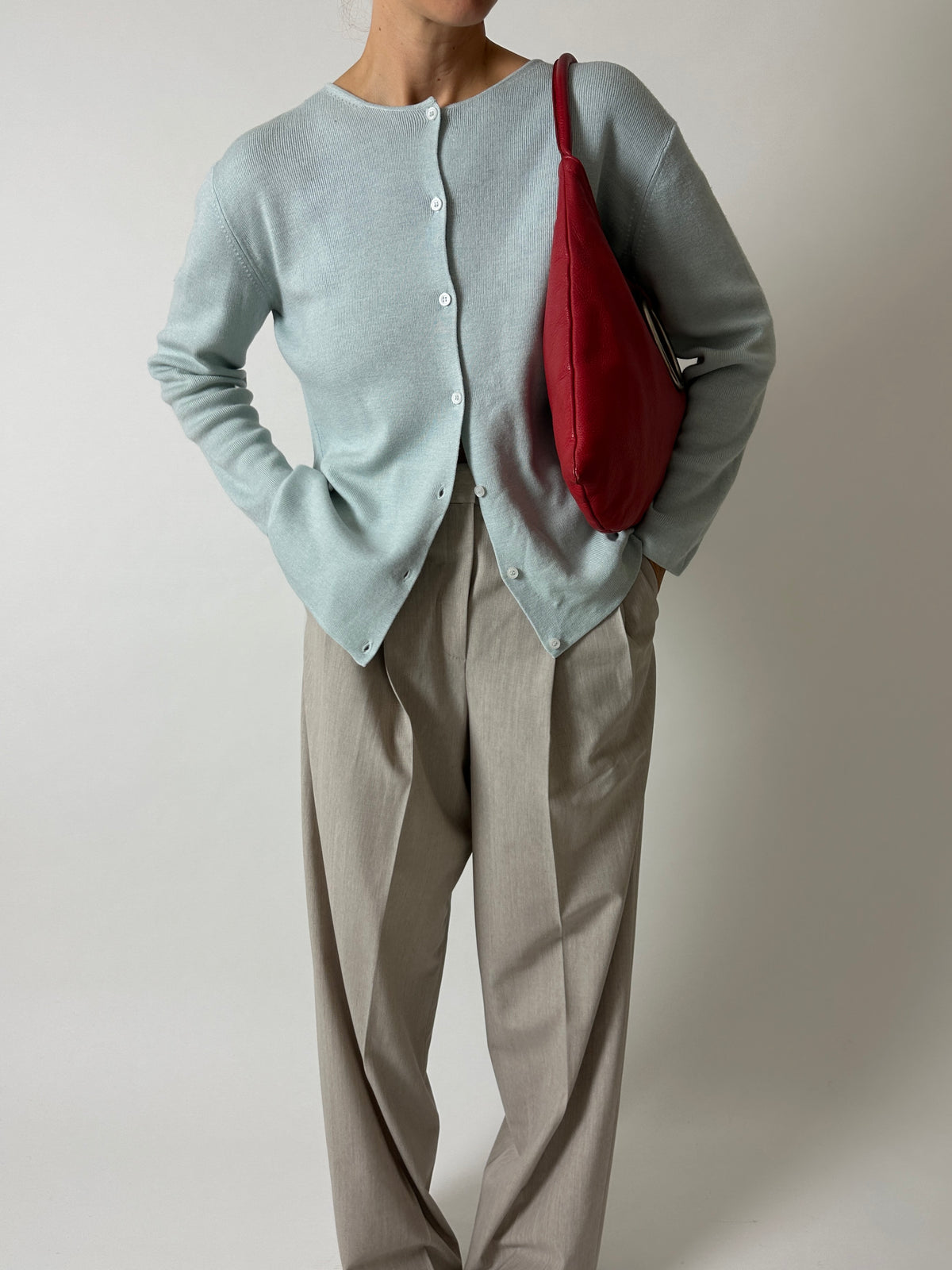 Wool cardigan | Ecru