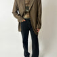 Oversized wool blazer | Soft Brown