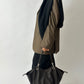 Oversized wool blazer | Soft Brown