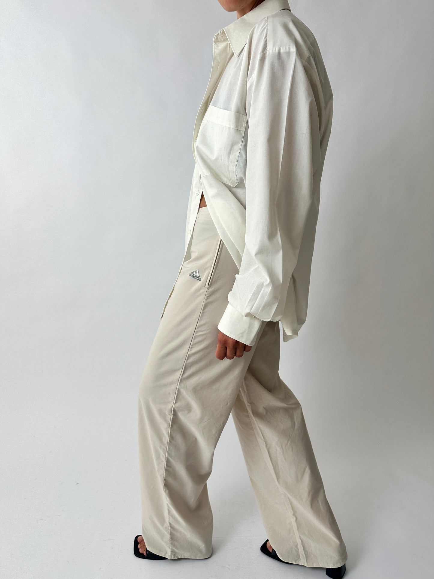 Adidas straight-leg pants | Soft Ecru