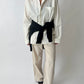 Relaxed fit cotton shirt | Soft Ecru