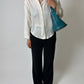 Silk polka dot blouse | Cream