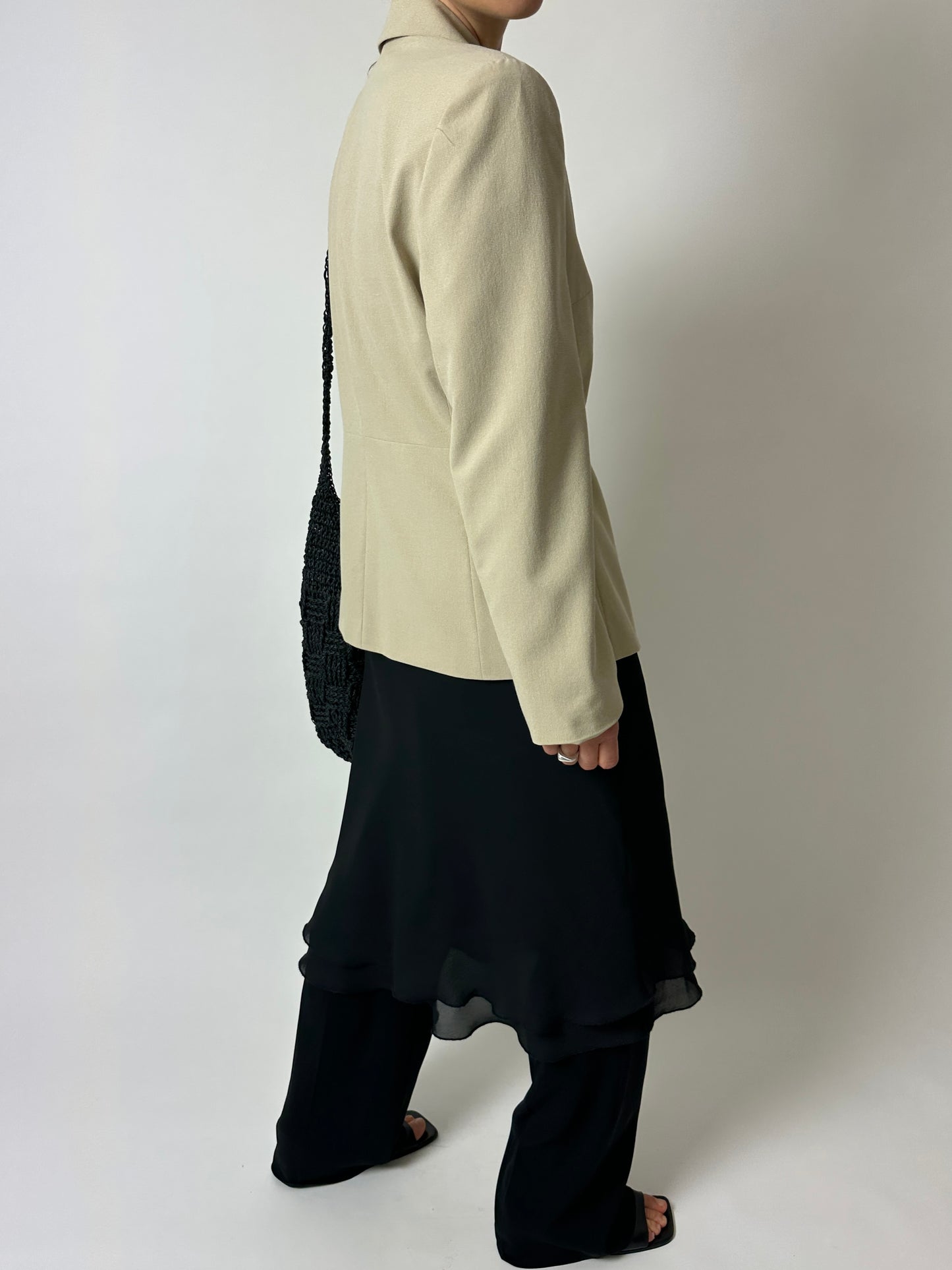 Relaxed fit blazer | Soft ecru
