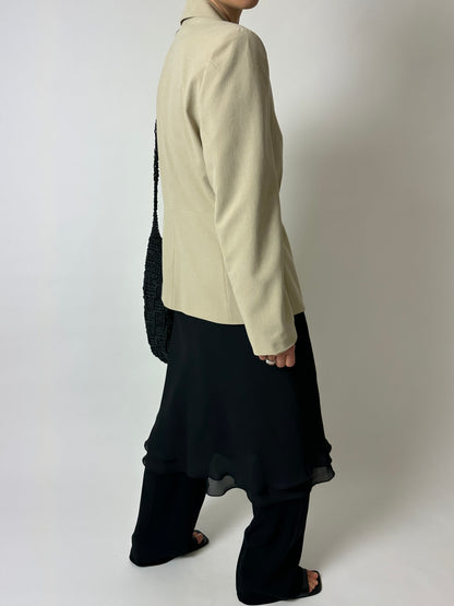 Relaxed fit blazer | Soft ecru