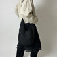 Raffia summer bag | Black