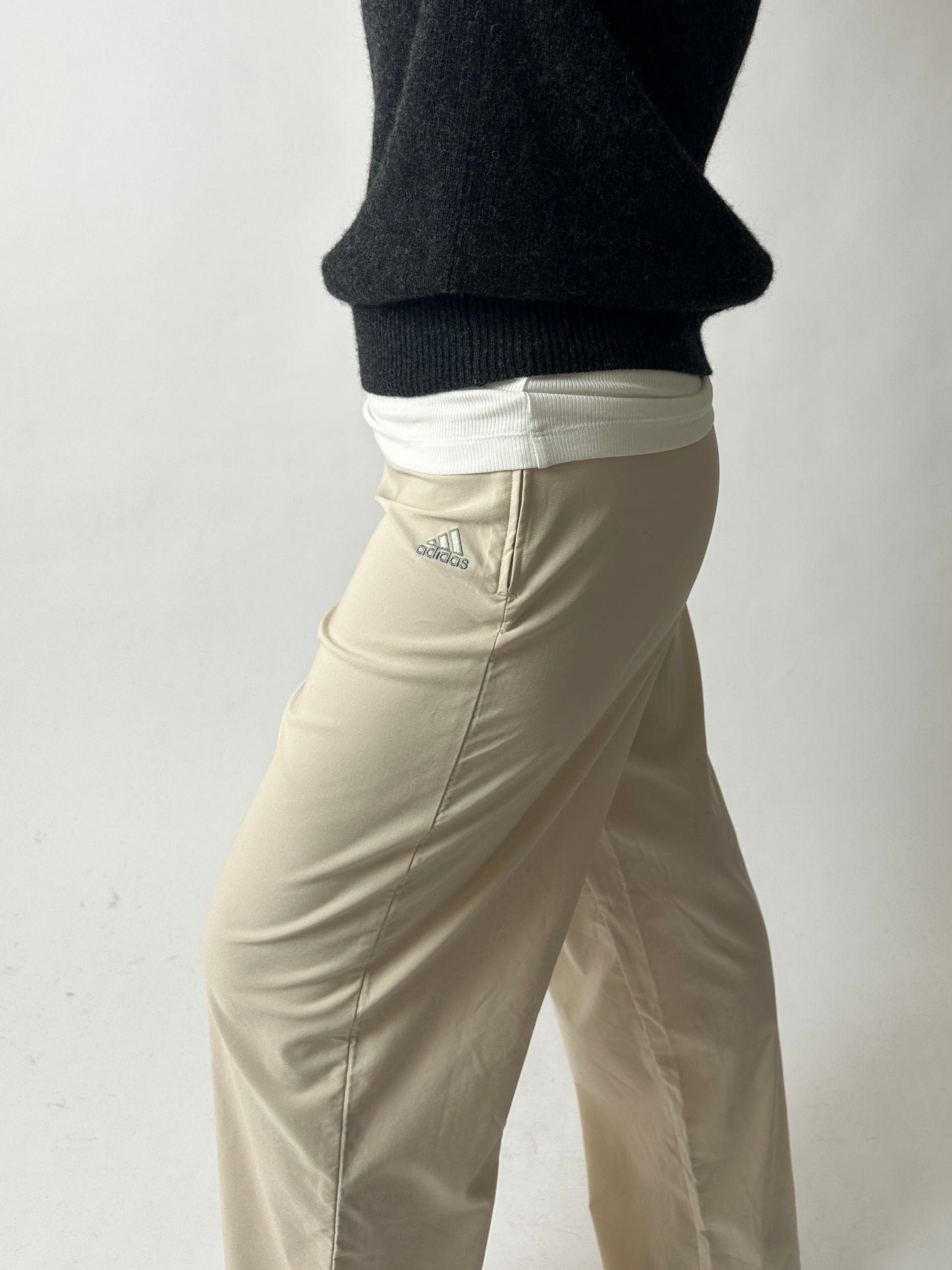 Adidas straight-leg pants | Soft Ecru