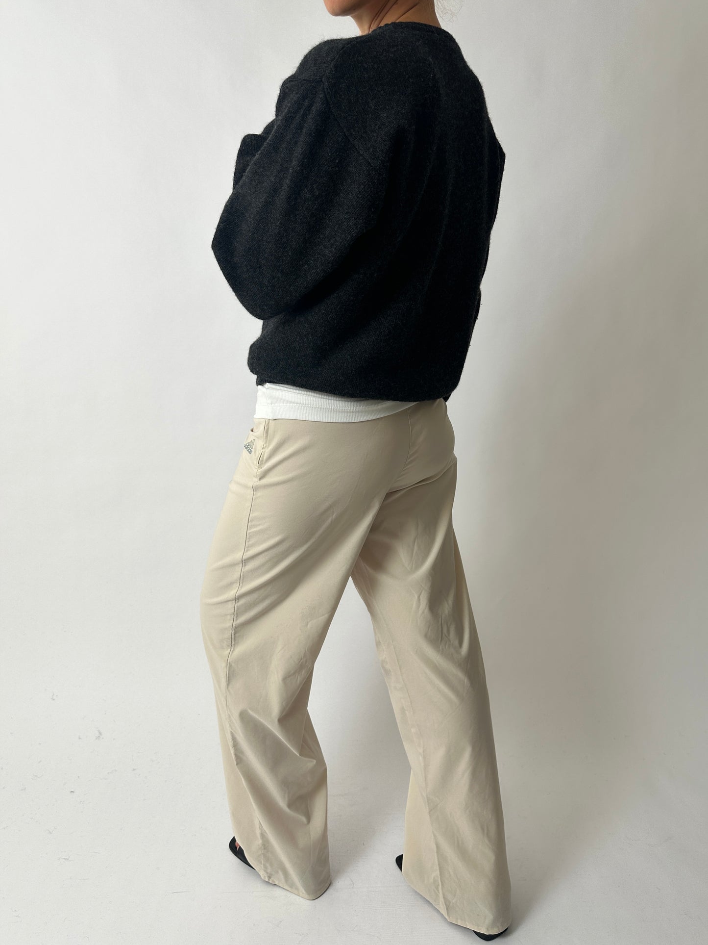 Adidas straight-leg pants | Soft Ecru