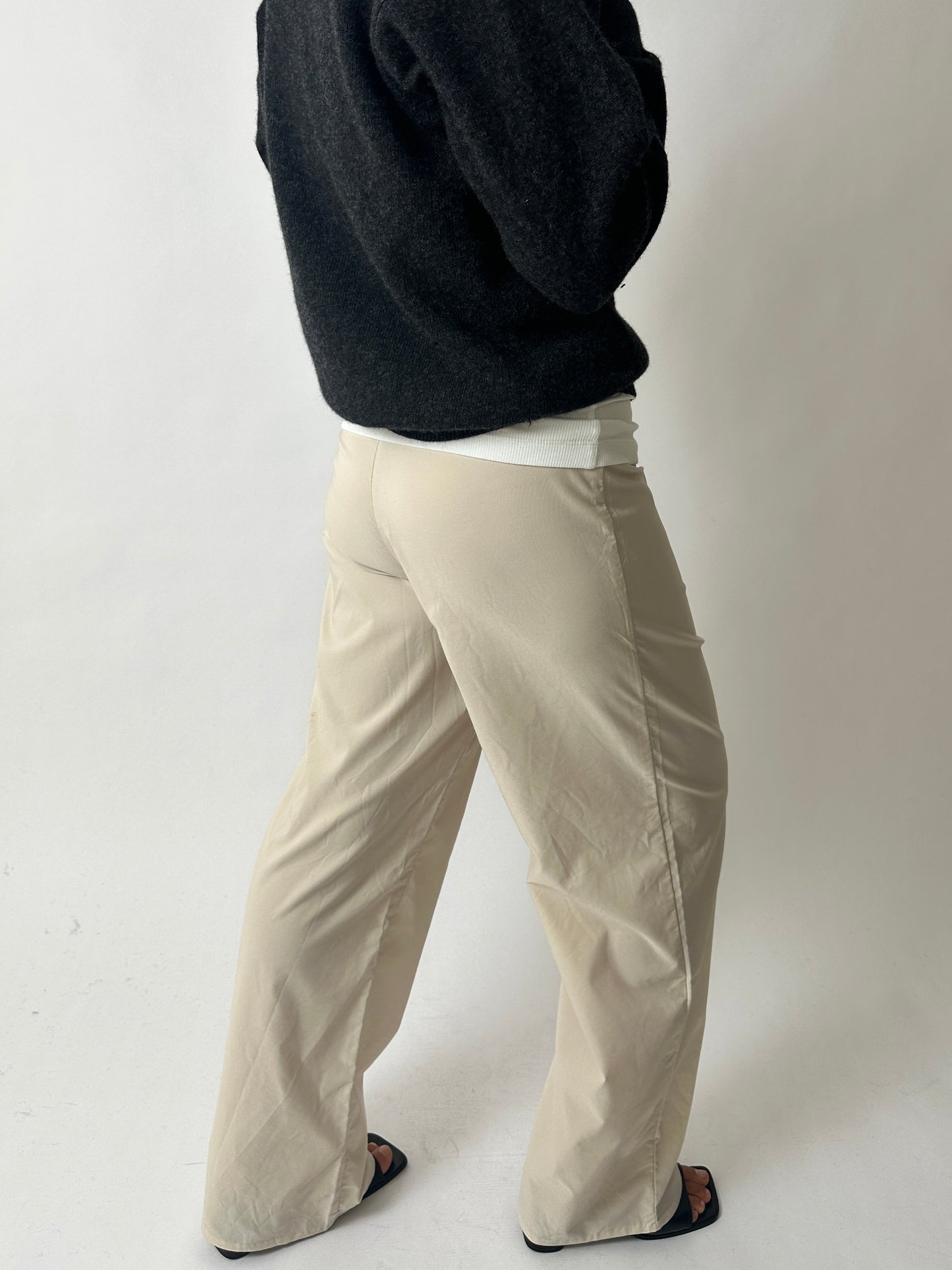 Adidas straight-leg pants | Soft Ecru