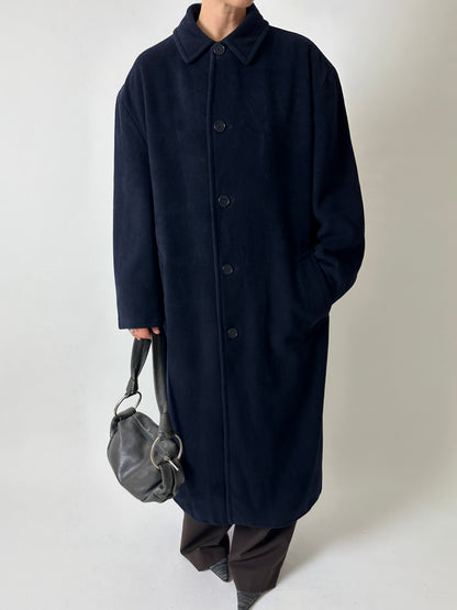 Hugo Boss long wool coat | Dark blue