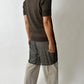 Knitted top | Dark brown