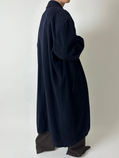 Hugo Boss long wool coat | Dark blue