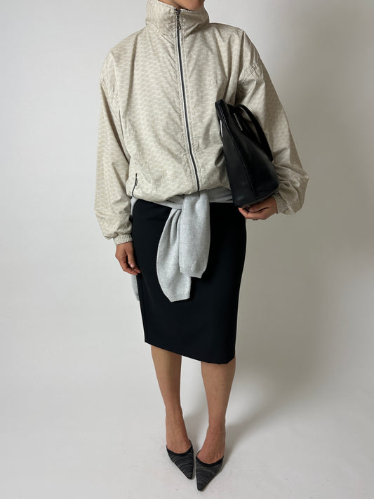Vintage windbreaker jacket | Soft ecru
