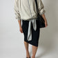 Wool blend pencil skirt | Black