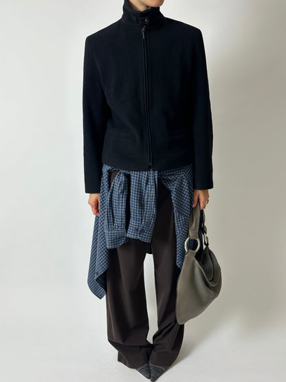 Wool cashmere jacket | Black